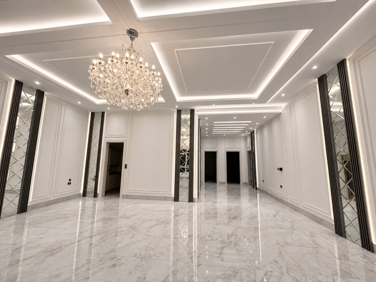 Elegant modern luxury living space