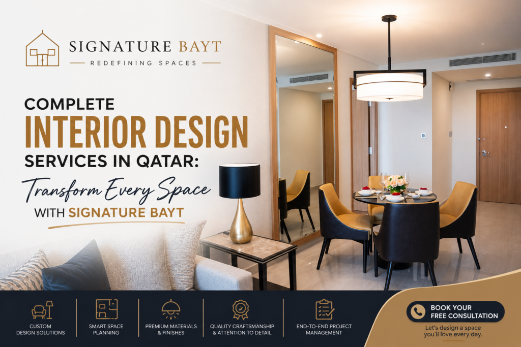 Complete Interior Design Services in Qatar