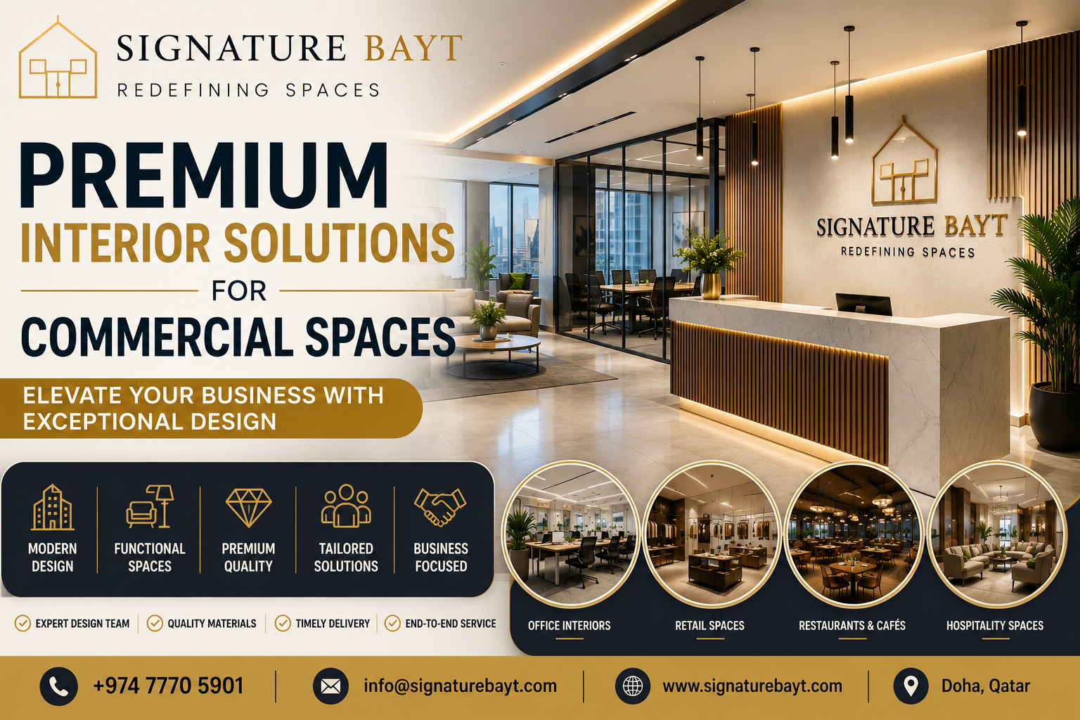 premium interior solutions for commercial spaces