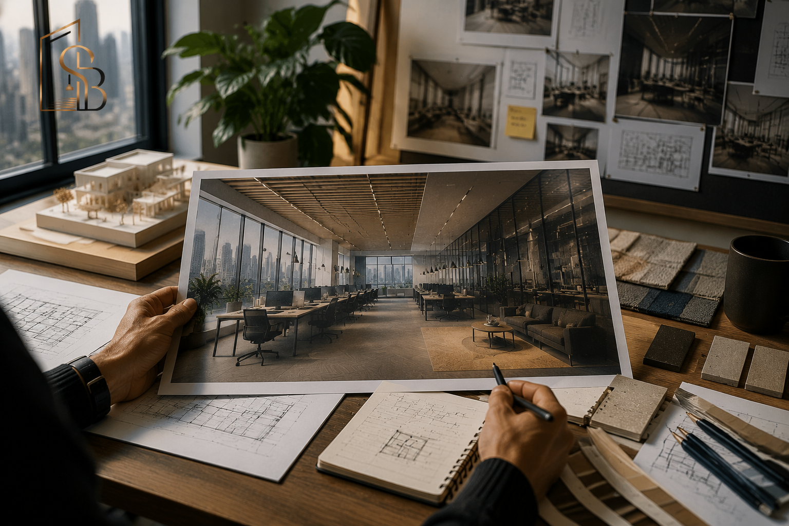 Corporate Interior Visualization Qatar
