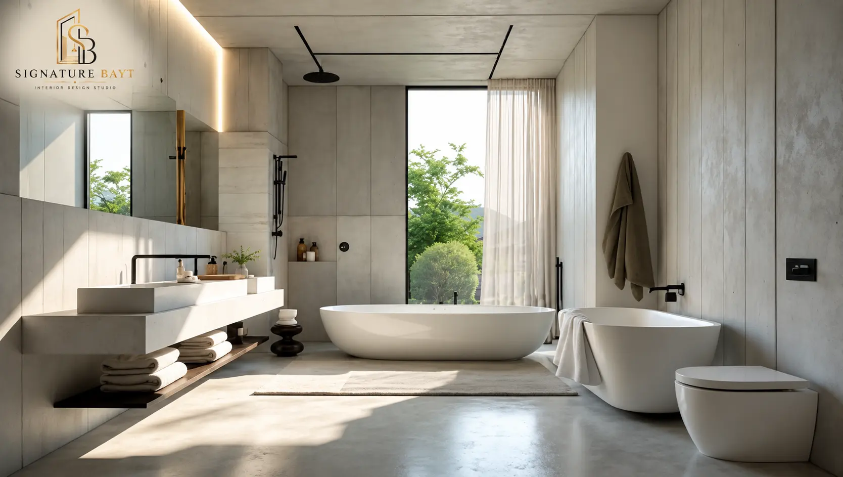 Custom Microcement Bathroom Services Qatar