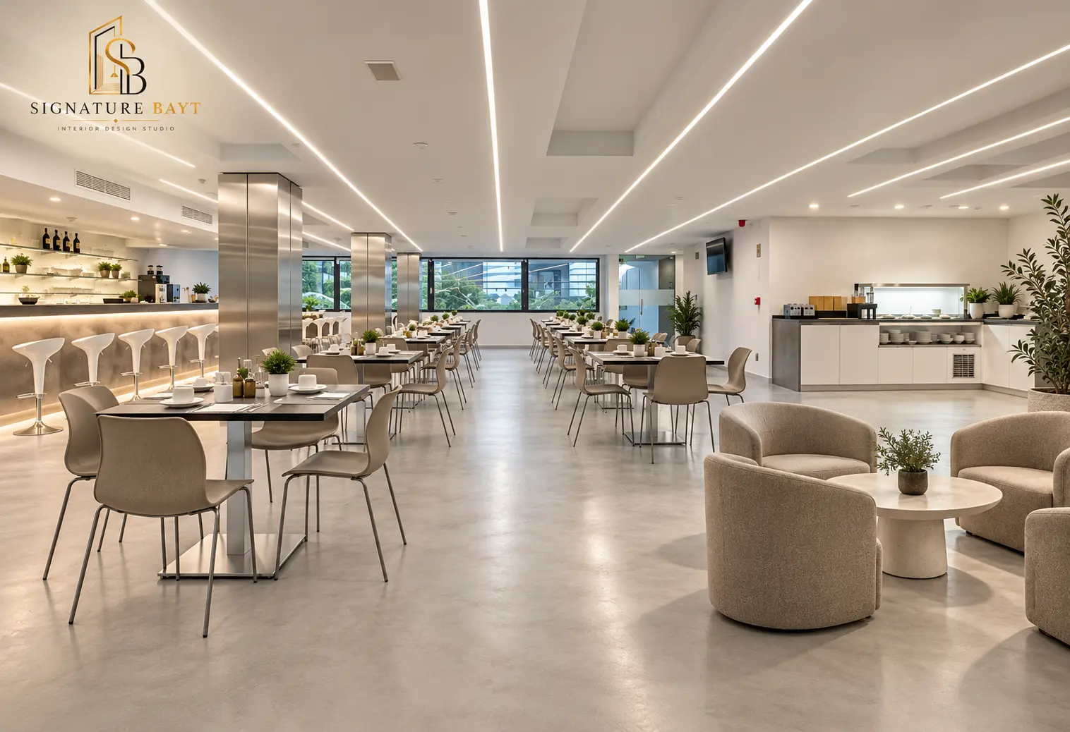 Microcement for Restaurants and Cafés